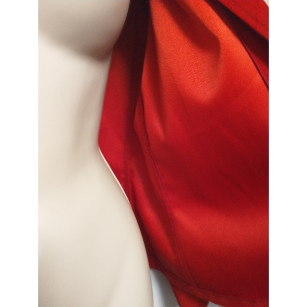 Vintage Harve Benard Red Satin Blazer Jacket Women's Size 10 Classic 90s Career - Picture 8 of 15